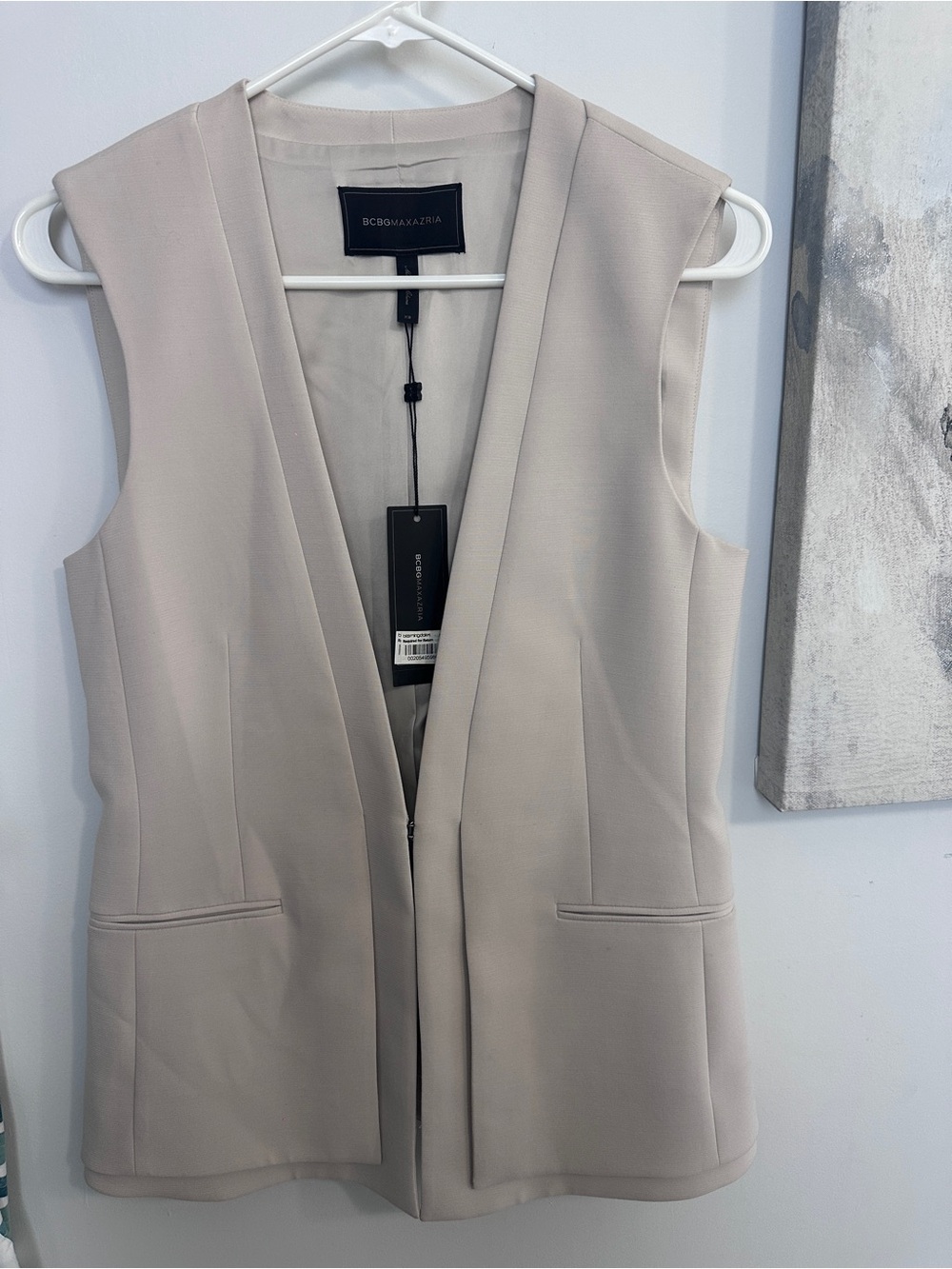 NWT BCBGMaxAzria Eddie Sleeveless Blazer Vest